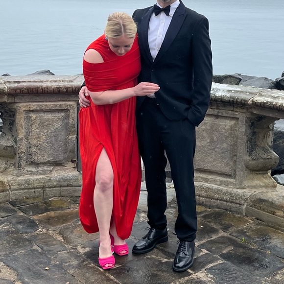 REPOSH Attico Pink Chunky Heels size 37 - Picture 5 of 5